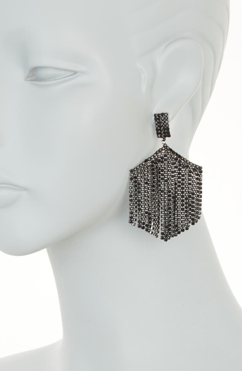 Tasha Crystal Fringe Drop Earrings, Alternate, color, 