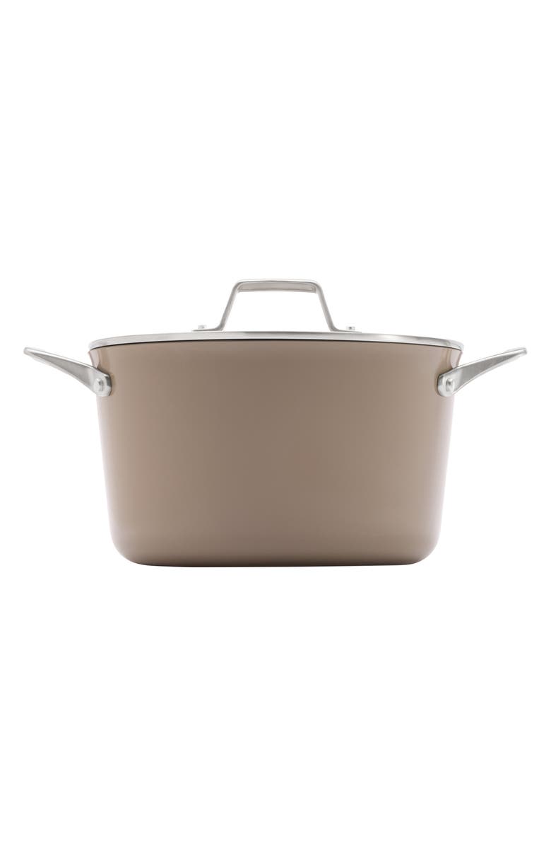 CALPHALON Premier Ceramic Nonstick 7-Quart Dutch Oven with Lid, Main, color, Cream