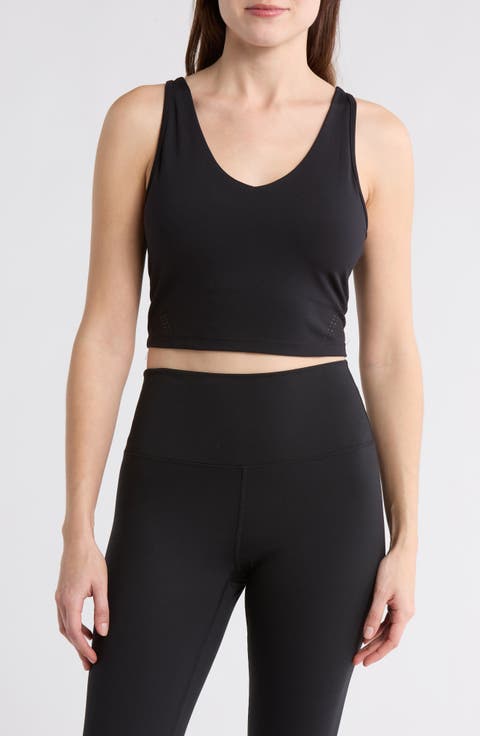 Lux Serene Laser Cut Crop Top