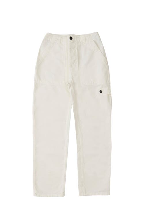Fortela Jerryt Herringbone Cotton Fatigue Trousers In Gray