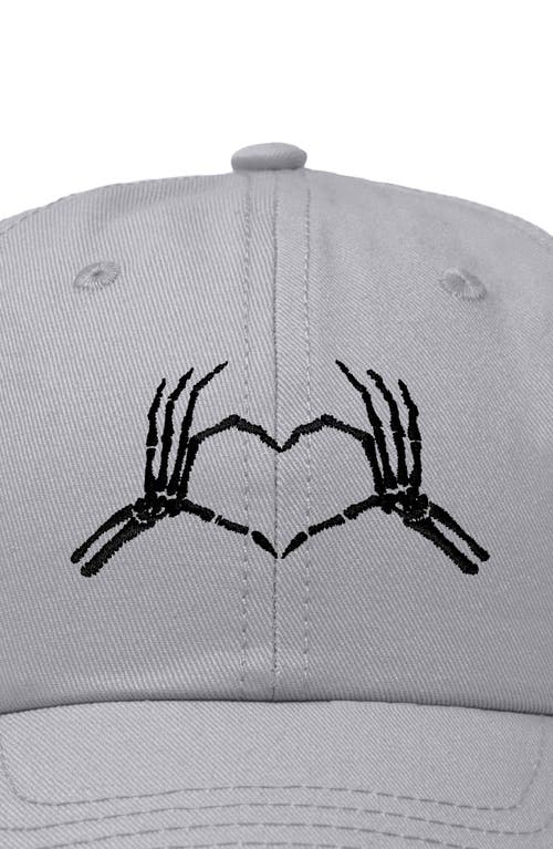DALIX DALIX SKELETON HEART EMBROIDERED DAD HAT