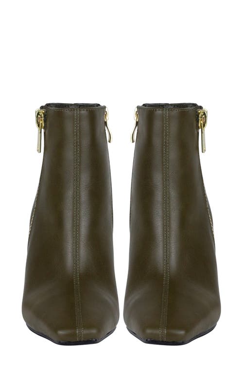 Ninety Union Square Toe Boot In Olive