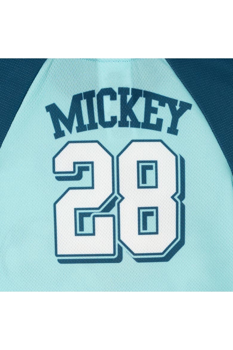 Mickey Mouse Athletic One Piece Romper, Alternate, color, Light Blue Mickey