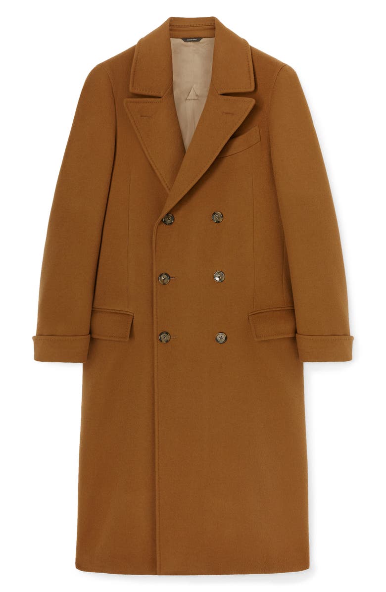 Loro Piana Double Breasted Cashmere Martingale Coat, Alternate, color, 