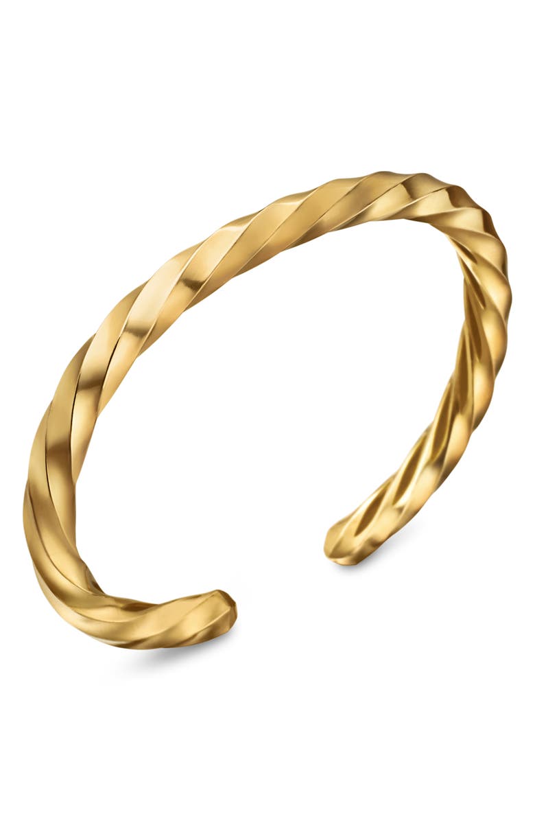 David Yurman Cable Edge<sup>®</sup> Cuff Bracelet in 18K Yellow Gold, 5.5mm, Alternate, color, 18K Gold Recycled