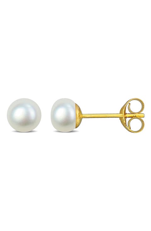 Cultured Pearl Stud Earrings