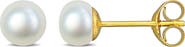 DELMAR Cultured Pearl Stud Earrings