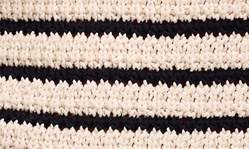 Madewell Stripe Crochet Sweater Tank In Neutral
