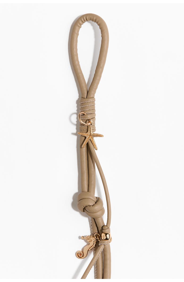 H&M Embellished Cord Belt, Alternate, color, Brown/Dark Blue