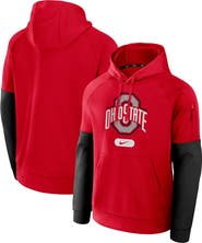 Nike Men's Nike Scarlet Ohio State Buckeyes Fitness Performance Pullover Hoodie