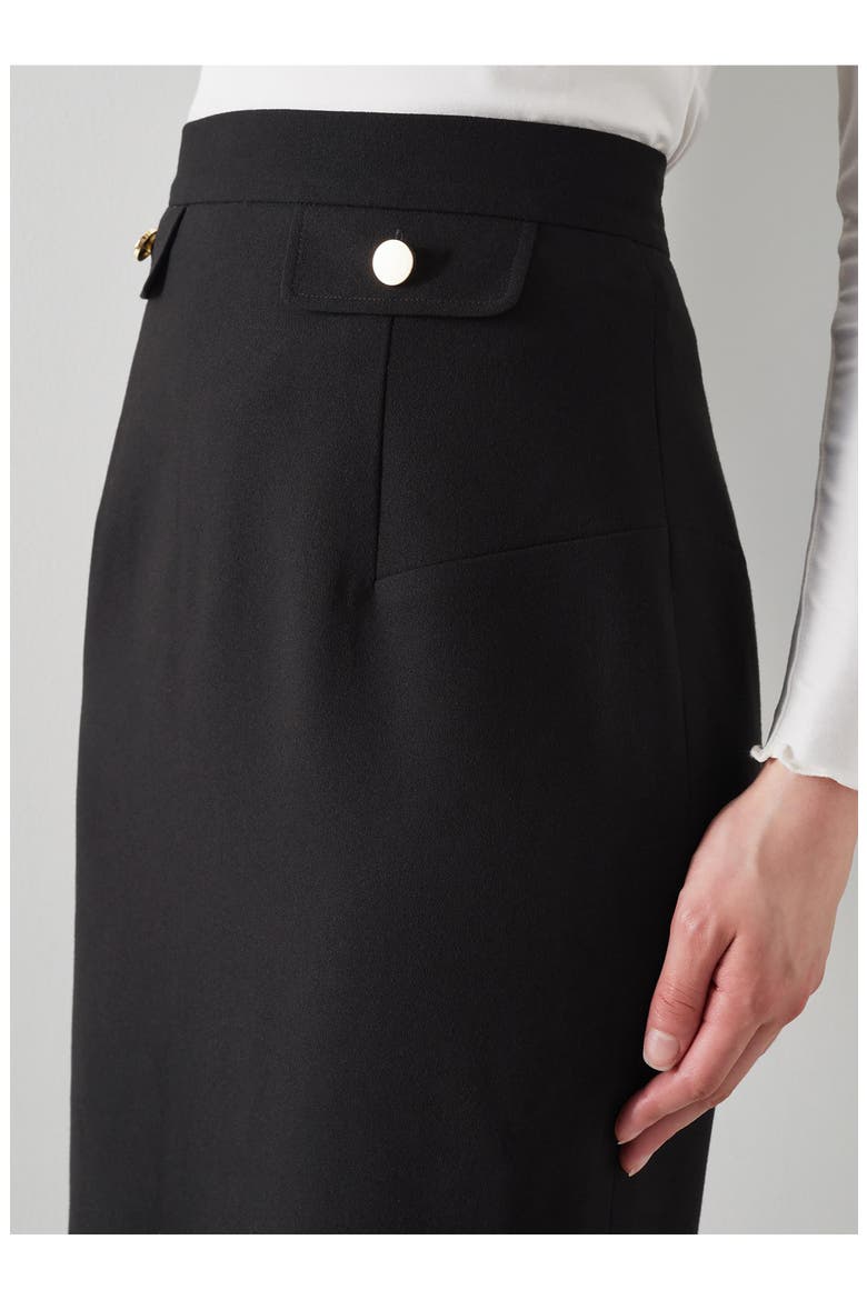 Folly Pencil Skirt, Alternate, color, BLACK