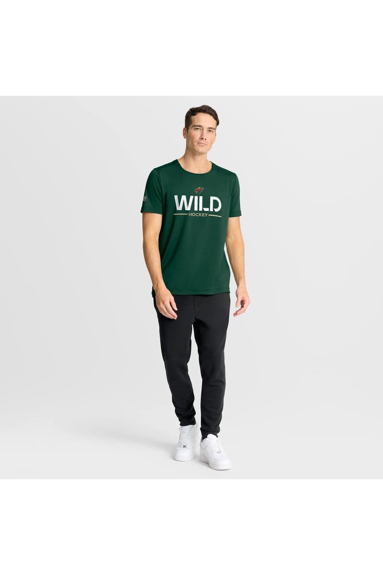 Men's Fanatics Green Minnesota Wild Authentic Pro Rink Tech T-Shirt, Alternate, color, Green