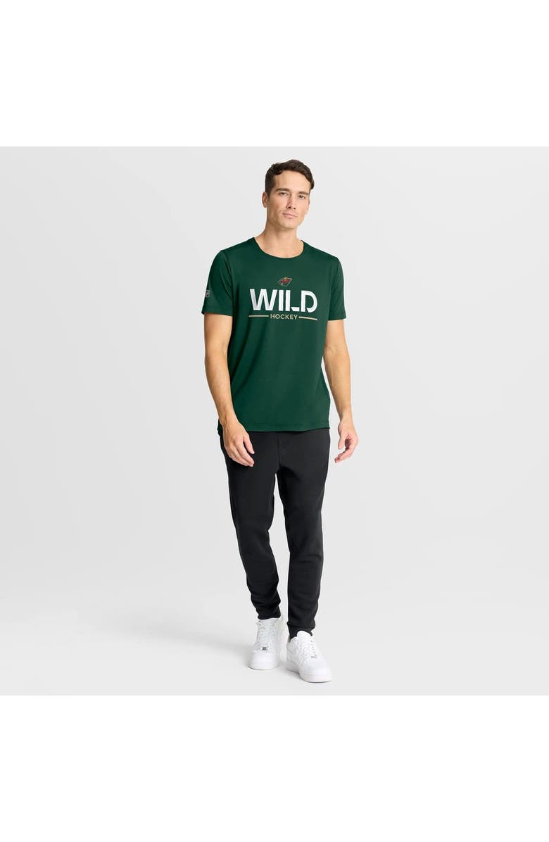FANATICS Men's Fanatics Green Minnesota Wild Authentic Pro Rink Tech T-Shirt, Alternate, color, Green