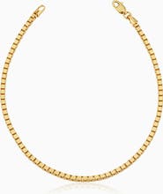 Oradina 14K Gold Bodega Box Bracelet