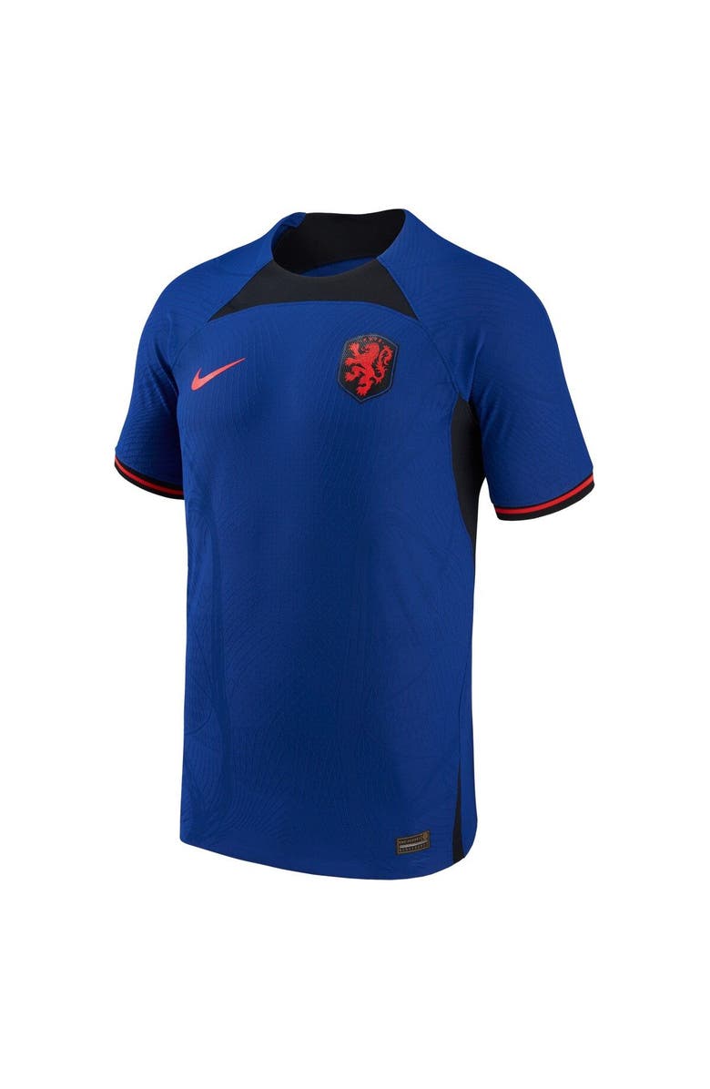 Nike Men's Nike Blue Netherlands National Team 2022/23 Away Vapor Match Authentic Blank Jersey, Alternate, color,