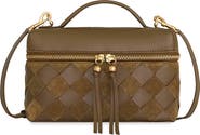 Rebecca Minkoff Frankie Woven Leather Train Case