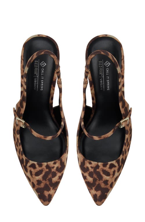 Call It Spring By Aldo Coquettte Slingback Pointed Toe Mary Jane Pump In Brown