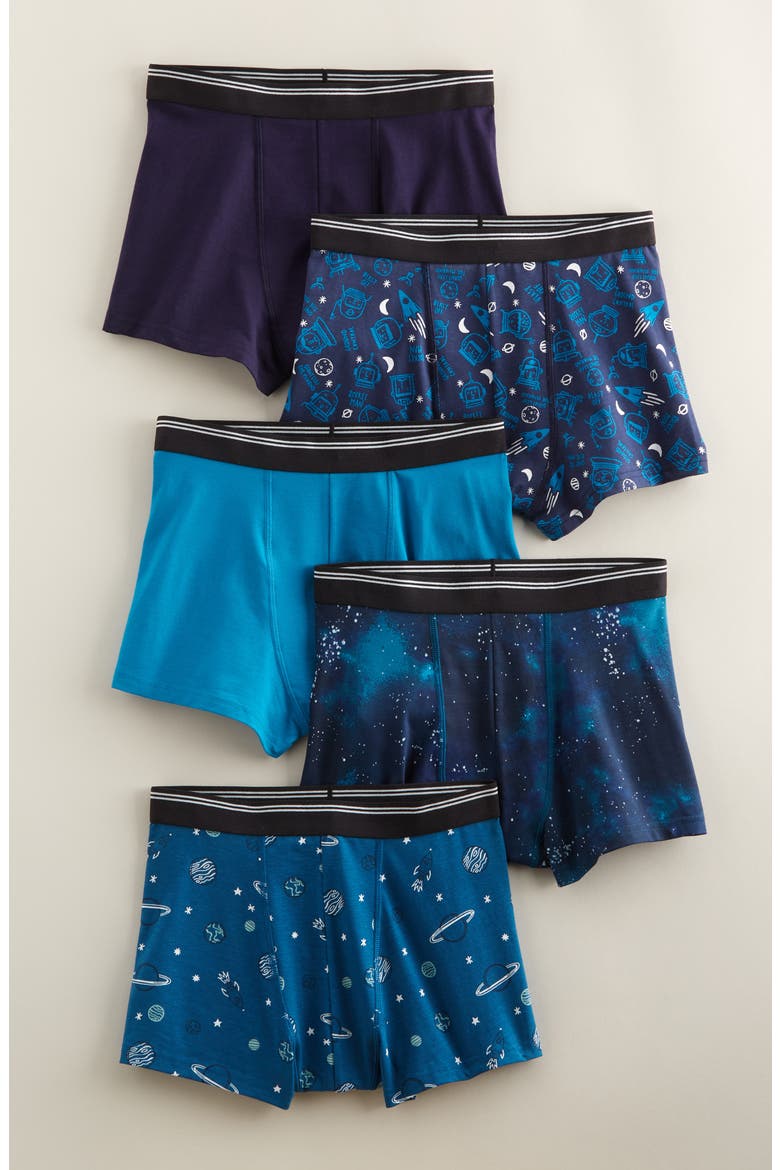 Kids' Assorted 5-Pack Boxer Briefs, Main, color, EVENING ASTRO PACK