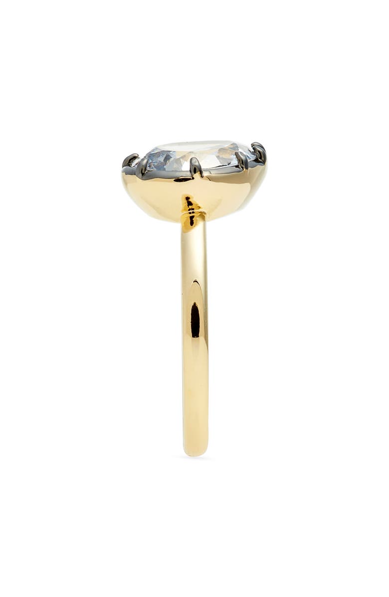 Nordstrom Georgian Cubic Zirconia Ring, Alternate, color, Clear- Black- Gold