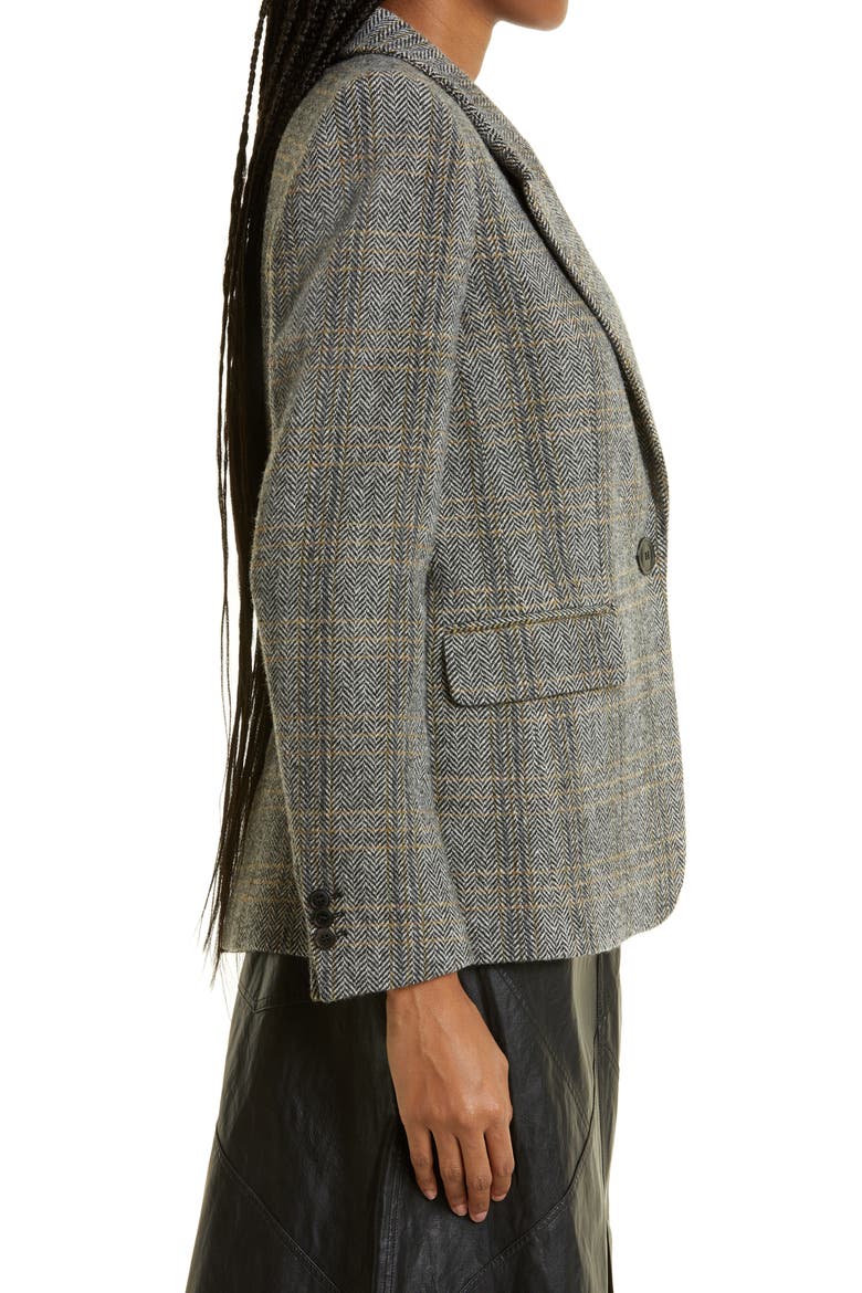 Kerstin Herringbone Wool Jacket, Alternate, color, BEIGE MULTI