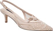 French Connection Quinny Embroidered Bead Heel