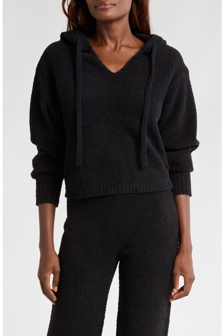 Marie Lounge Hoodie, Main, color, BLACK