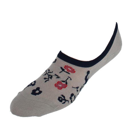 Men's Summer Floral No-Show Premium Novelty Socks (1 Pair)