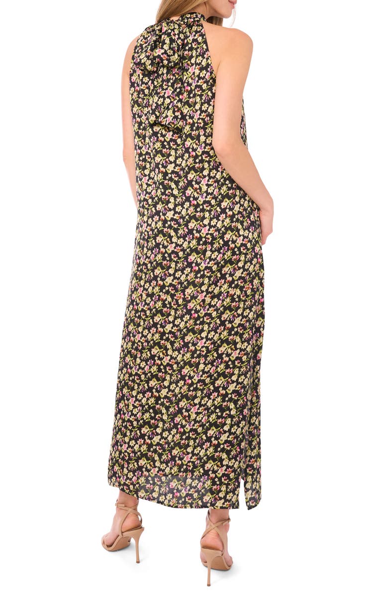 Vince Camuto Halter Neck Maxi Dress, Alternate, color, Rich Black