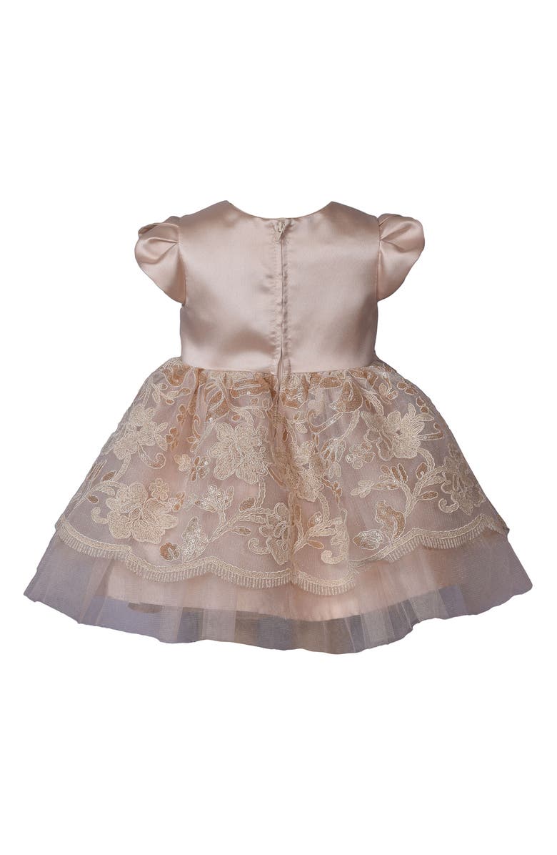 Iris & Ivy Kids' Embroidered Mikado Party Dress, Alternate, color, 