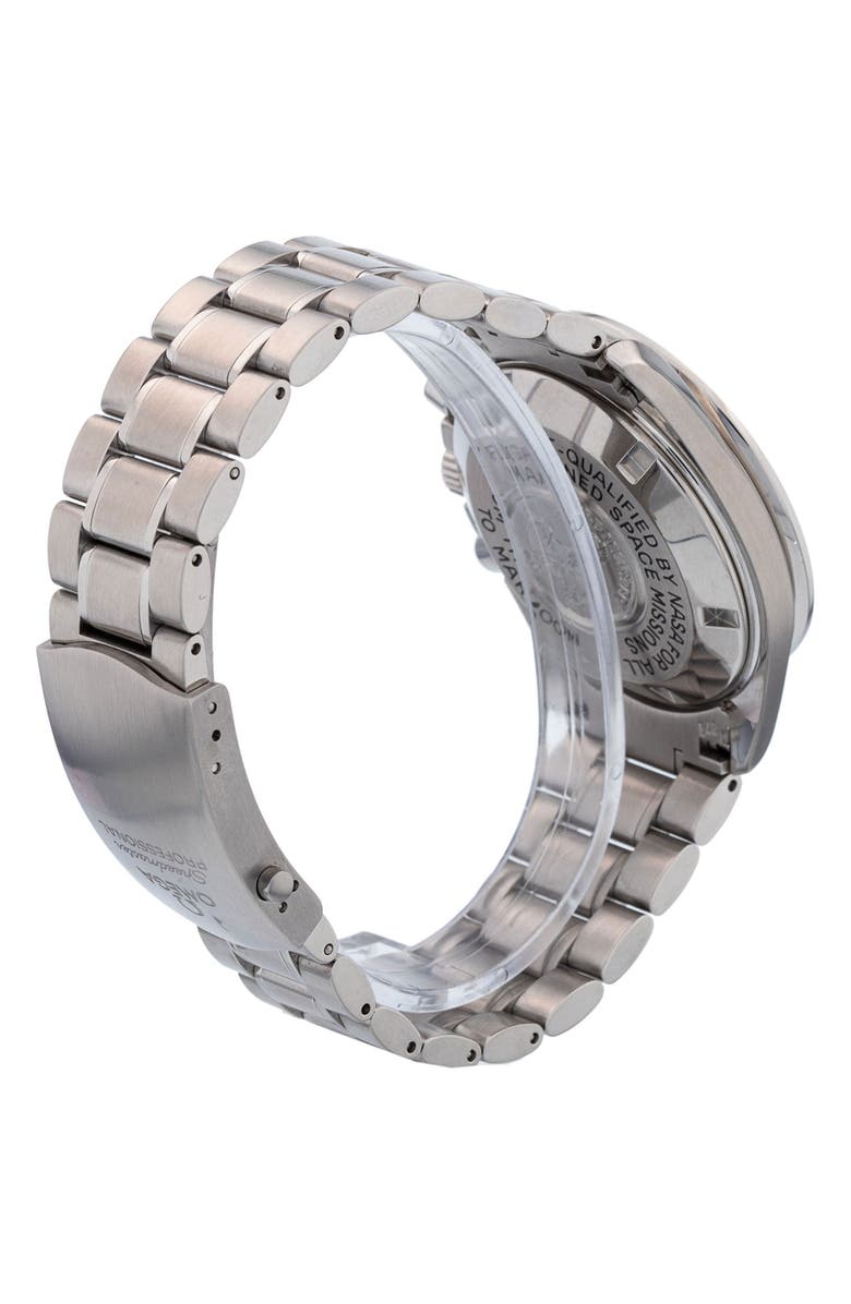 Watchfinder & Co. Omega Preowned 2005 Speedmaster Moonwatch 3577.50.00 Bracelet Watch, 42mm, Alternate, color, Black
