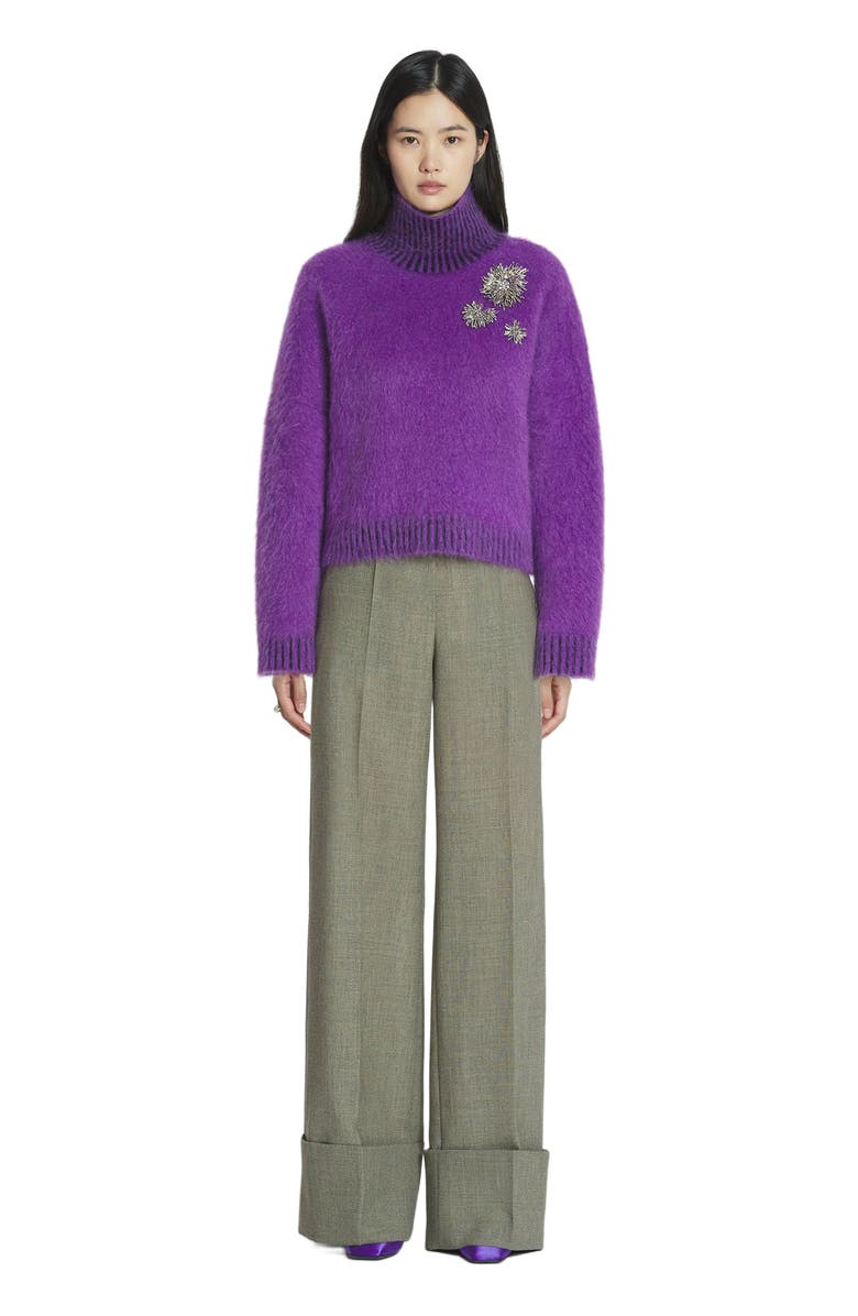 Lanvin BRUSHED MOHAIR SWEATER, Alternate, color, 