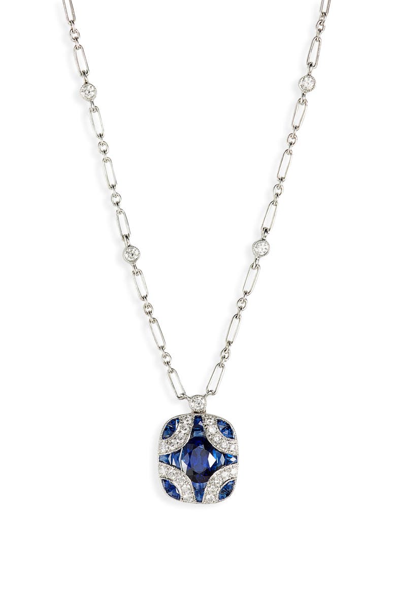 Kwiat Sapphire & Diamond Pendant Necklace, Main, color,