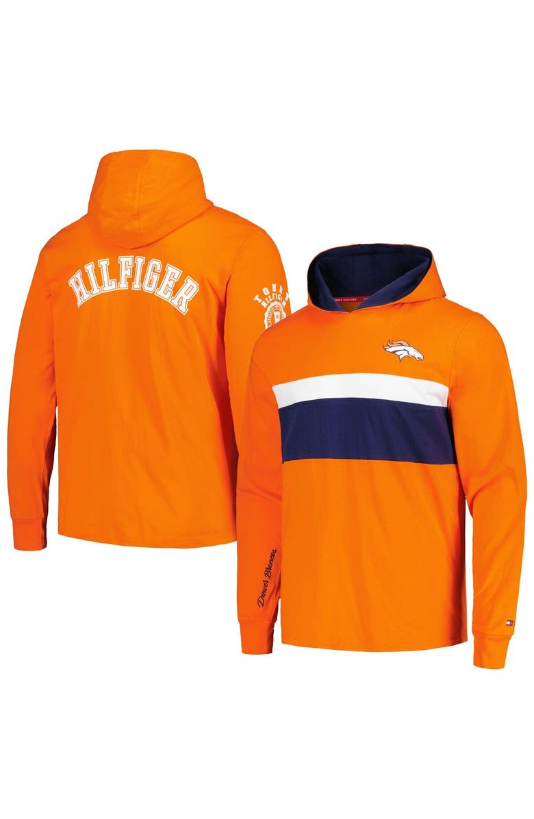 Tommy Hilfiger Men's Tommy Hilfiger  Orange Denver Broncos Morgan Long Sleeve Hoodie T-Shirt, Main, color, Orange