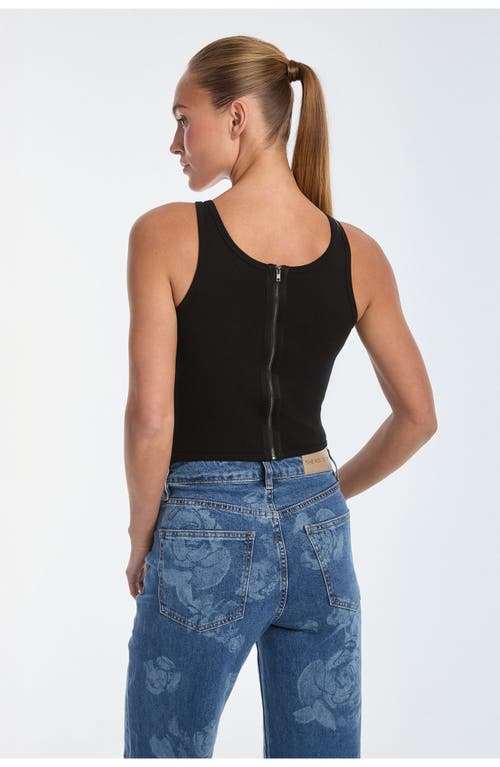 Noli Yoga Kiara Garter Tank Top In Black