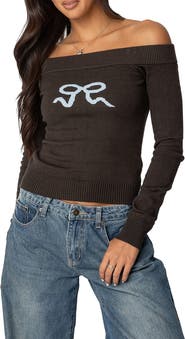 EDIKTED TJ Off the Shoulder Top