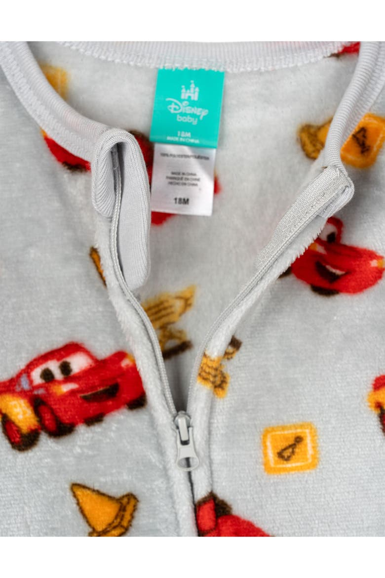 Pixar Fleece Footed Sleep N' Play, Alternate, color, McQueen Light Grey