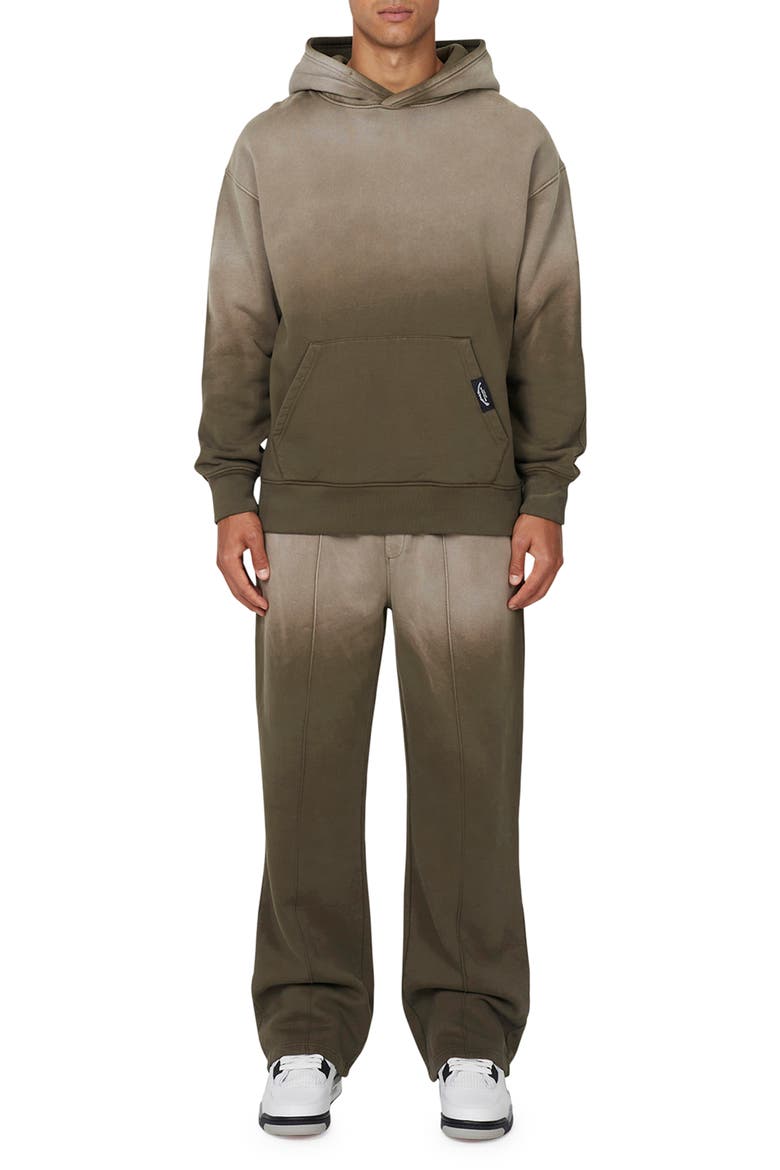 Gradient Spray Baggy  Jogger, Alternate, color, Brown