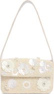Collection XIIX 3D Flower Beaded Baguette Shoulder Bag