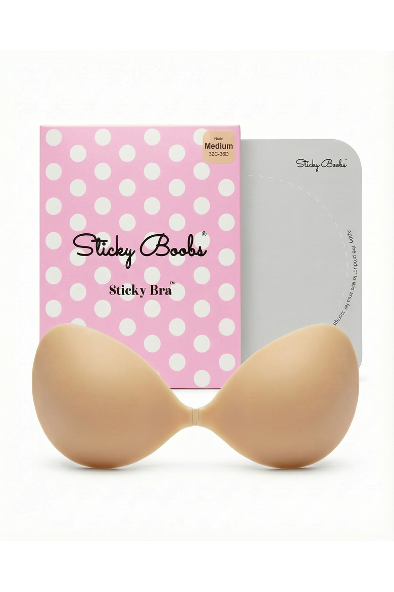 Strapless Backless Adhesive Push-Up Bra, Main, color, Nude