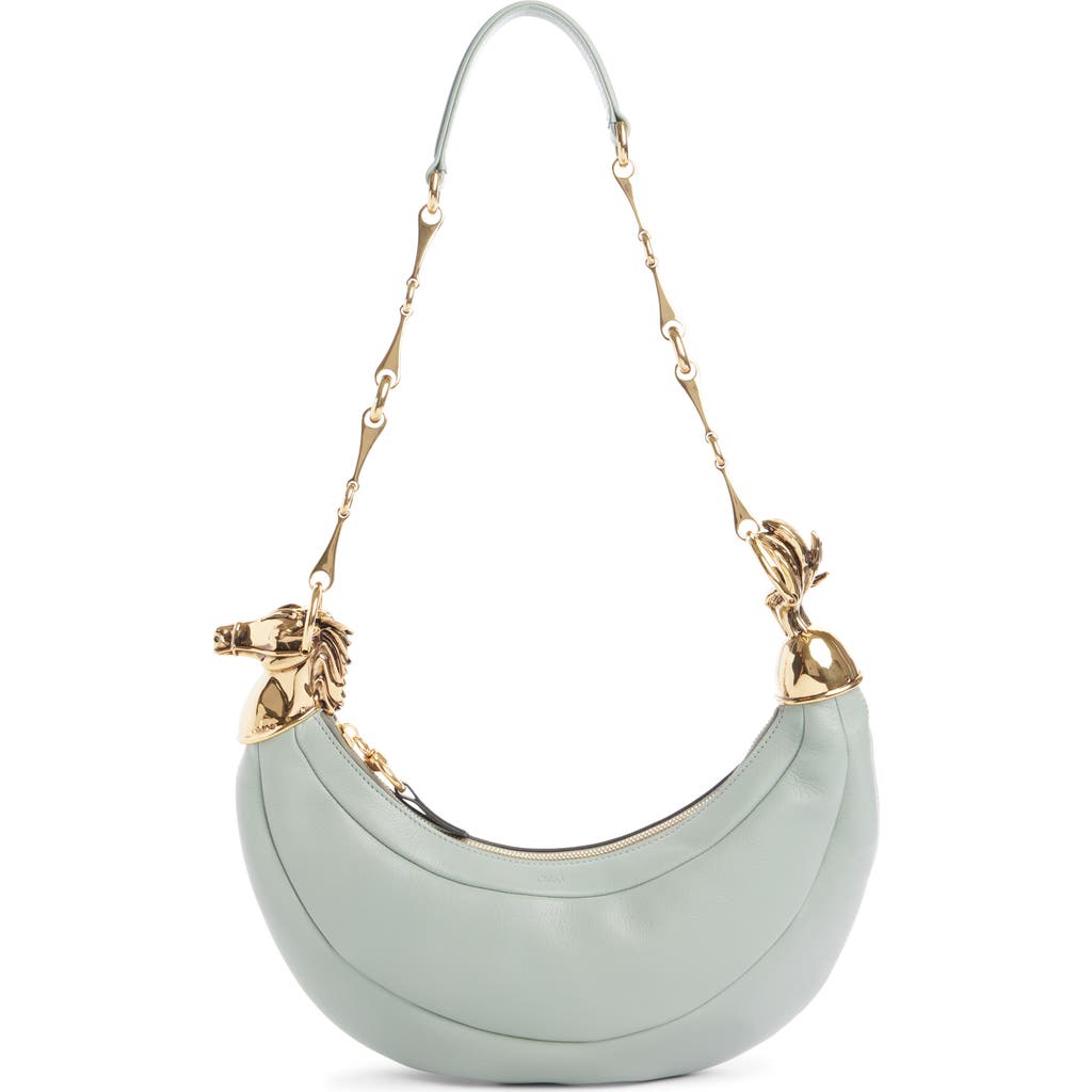 Chloé Chain Horse Leather Hobo Bag