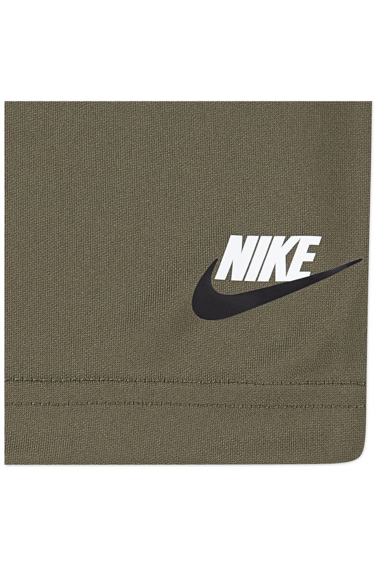 Kids' Split Futura T-Shirt & Shorts Set, Alternate, color, MEDIUM OLIVE