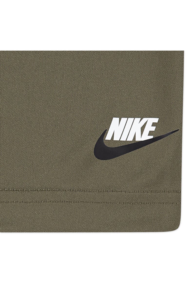 Nike Kids' Split Futura T-Shirt & Shorts Set, Alternate, color, Medium Olive