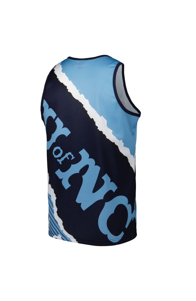 Mitchell & Ness Men's Mitchell & Ness Navy/Carolina Blue North Carolina Tar Heels Jumbotron 2.0 Sublimated Tank Top, Alternate, color, Navy