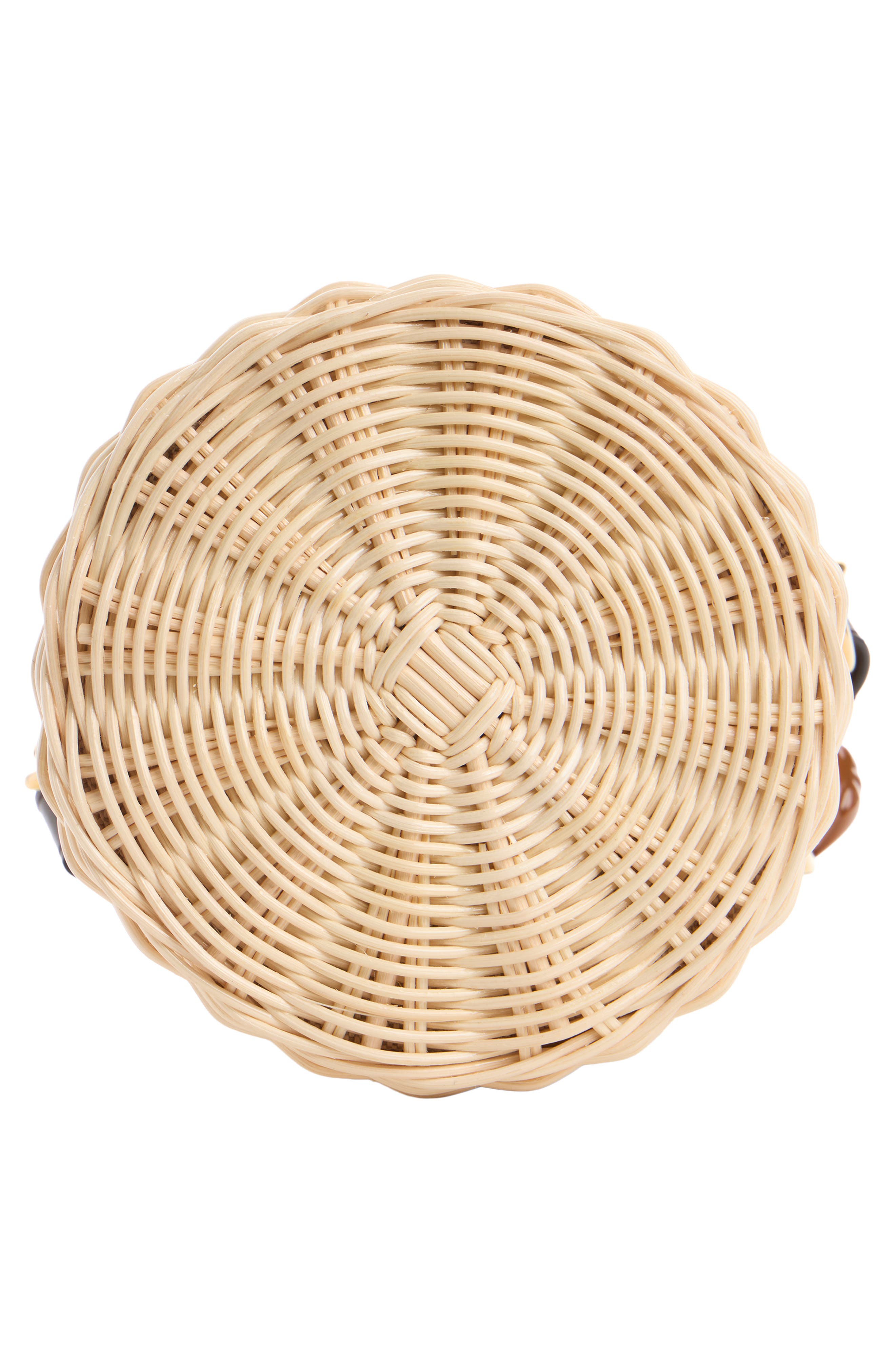 Chloé Tropicus Wicker Bucket Bag, Alternate, color, Hot Sand