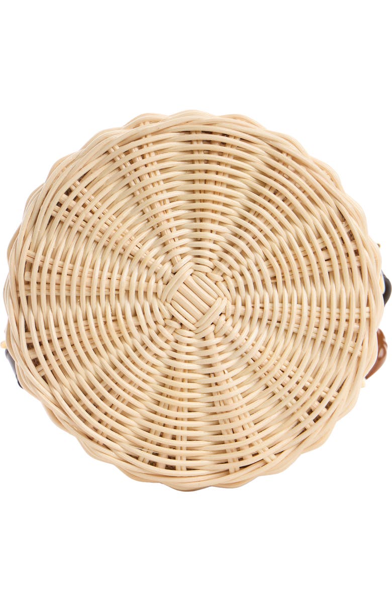 Chloé Tropicus Wicker Bucket Bag, Alternate, color, Hot Sand