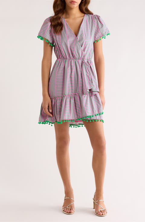 Valda Mixed Stripe Cotton Dress