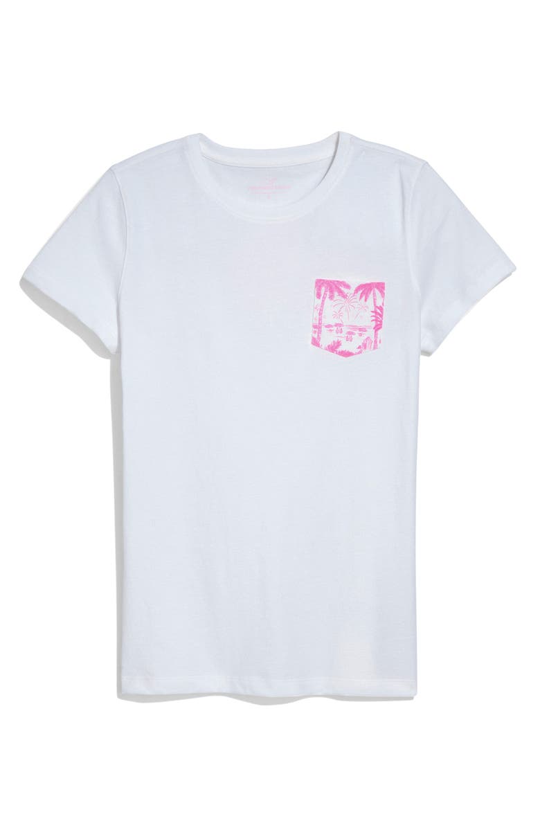 vineyard vines Whale Pocket Cotton Graphic T-Shirt, Main, color, White Cap