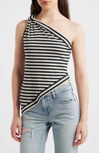 Knot My Vibe One-Shoulder Asymmetric Top