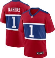 Nike Men's Nike Malik Nabers Century Red New York Giants Alternate Game Jersey