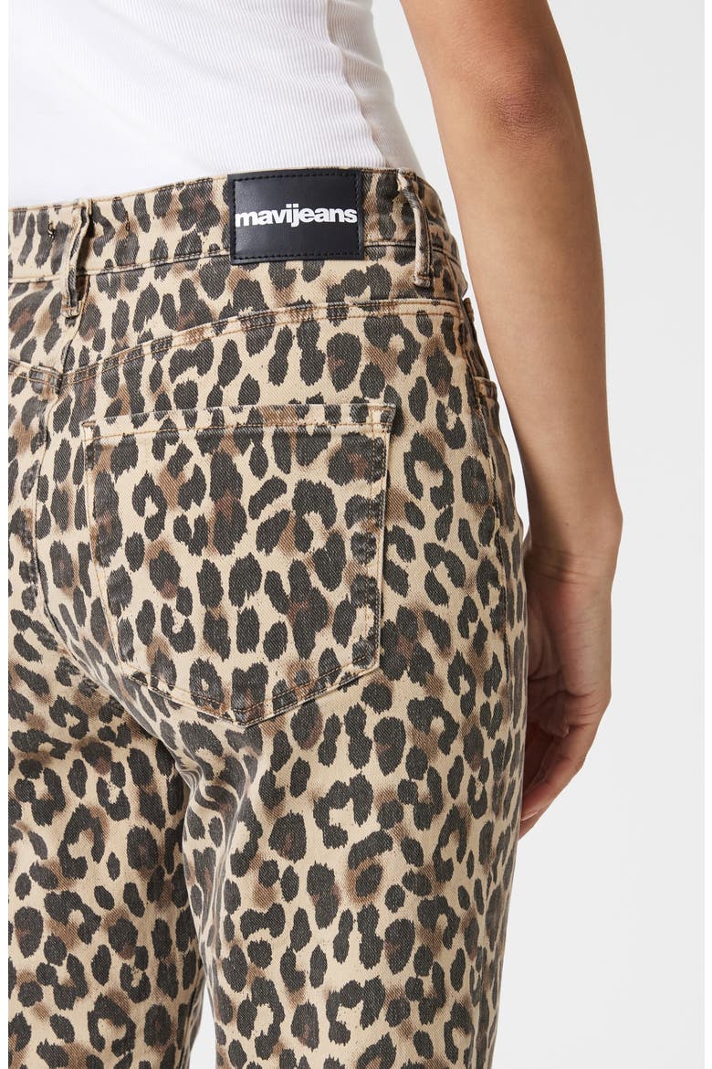 New York Leopard Print Ankle Straight Leg Jeans, Alternate, color, LEOPARD DENIM